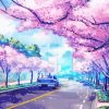 Anime Cherry Blossom Trees Diamond Painting