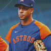 Astros Team Michael Brantley Diamond Painting