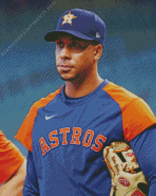 Astros Team Michael Brantley Diamond Painting