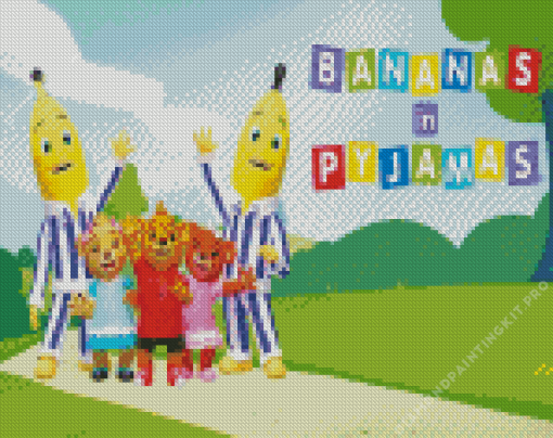 Bananas in Pajamas Animation Diamond Painting