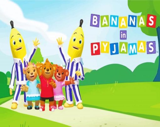 Bananas in Pajamas Animation Diamond Painting