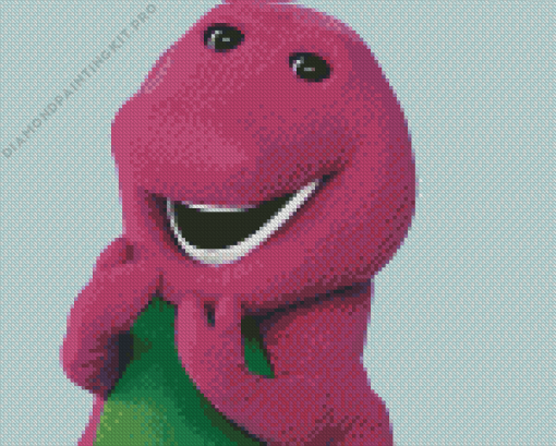 Barney Dinosaur Diamond Painting