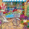 Bicycle at The Flowers Shop Diamond Painting