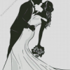 Black and White Marriage Dance Diamond Painting