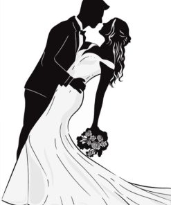 Black and White Marriage Dance Diamond Painting