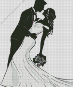 Black and White Marriage Dance Diamond Painting