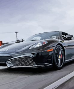 Black Ferrari Scuderia Diamond Painting