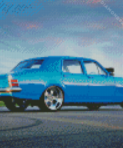 Blue HT Holden Car Diamond Painting