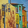 Buildings in La Boca Argentina Diamond Painting