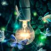 Butterflies and Light Bulb Diamond Painting