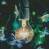 Butterflies and Light Bulb Diamond Painting