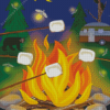 Campfire S'mores Diamond Painting