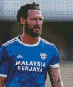 Cardiff City Footballer Diamond Painting