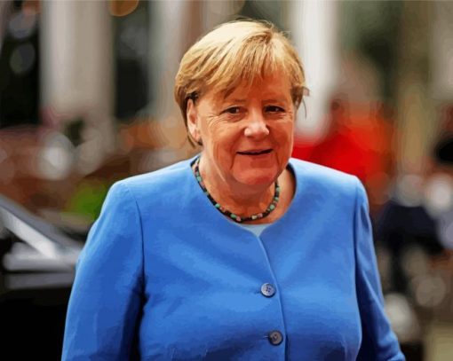 Chancellor Angela Merkel Diamond Painting