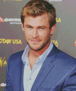 Chris Hemsworth Actor Diamond Painting