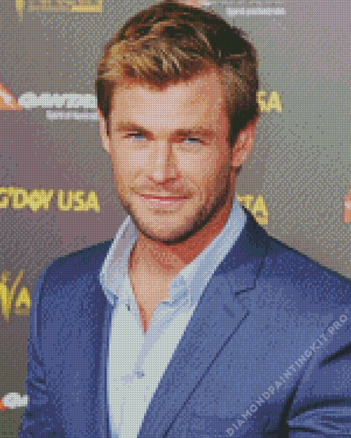 Chris Hemsworth Actor Diamond Painting