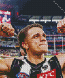 Collingwood Football Player Diamond Painting