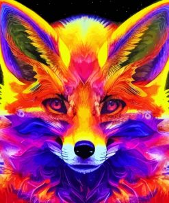 Colorful Fox Diamond Painting