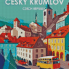 Czech Republic Cesky krumlov Poster Diamond Painting