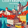 Czech Republic Cesky krumlov Poster Diamond Painting