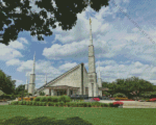 Dallas Temple Diamond Painting