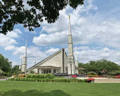 Dallas Temple Diamond Painting