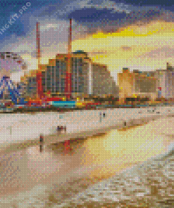 Daytona Beach Sunset Diamond Painting
