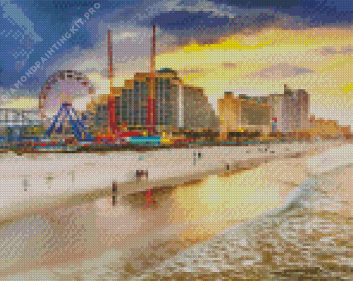 Daytona Beach Sunset Diamond Painting