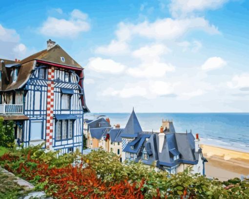 Deauville Beach View Diamond Painting