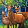 Deer Family Diamond Painting