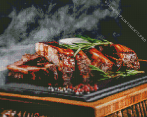 Delicious Ribs BBQ Diamond Painting