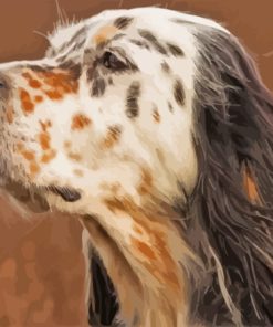 English Setter Head Side View Diamond Painting