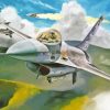 F 16 Aircraft Diamond Painting