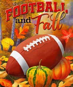 Fall And Football Diamond Painting