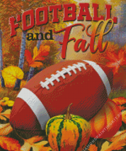 Fall And Football Diamond Painting