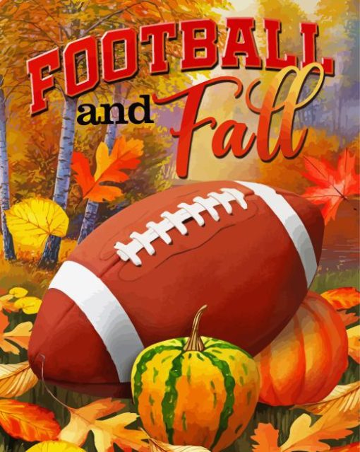 Fall And Football Diamond Painting