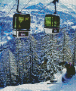 France Vars Ski Station Diamond Painting