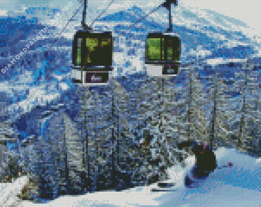 France Vars Ski Station Diamond Painting