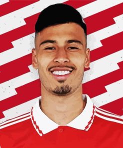 Footballer Gabriel Martinelli Diamond Painting