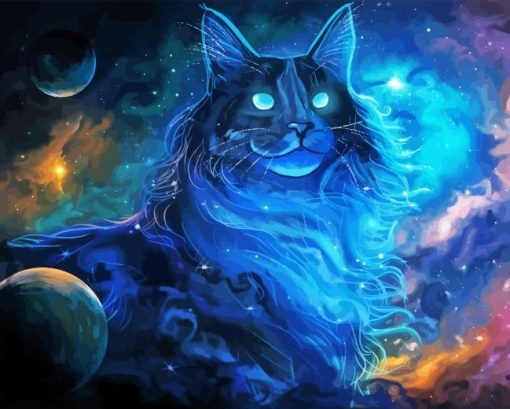 Galactic Cat Diamond Painting