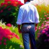 Gardener and Flowers Diamond Painting