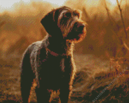 German Wirehaired Breed Diamond Painting