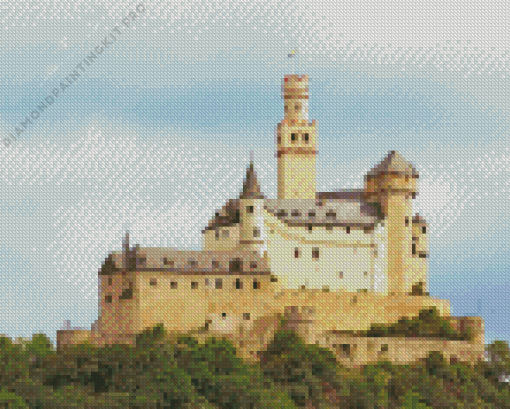 Marksburg Castle Diamond Painting