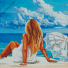 Summer Beach Poster Diamond Painting