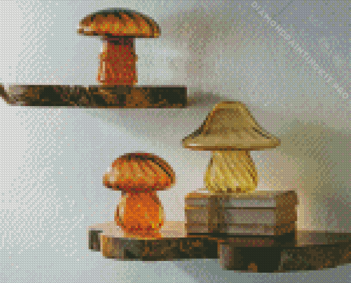 Glass Mushrooms Deco Diamond Painting