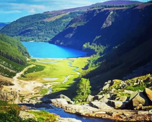 Glendalough Landscape Diamond Painting