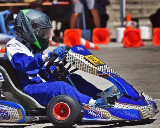 Go Karting Cars Diamond Painting