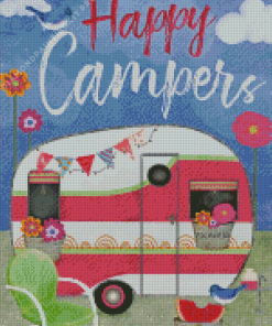 Happy Campers Diamond Painting