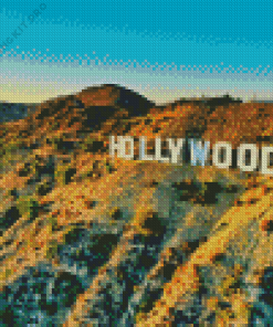 Bold Hollywood Sign Diamond Painting