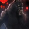 Black Werewolf Diamond Painting